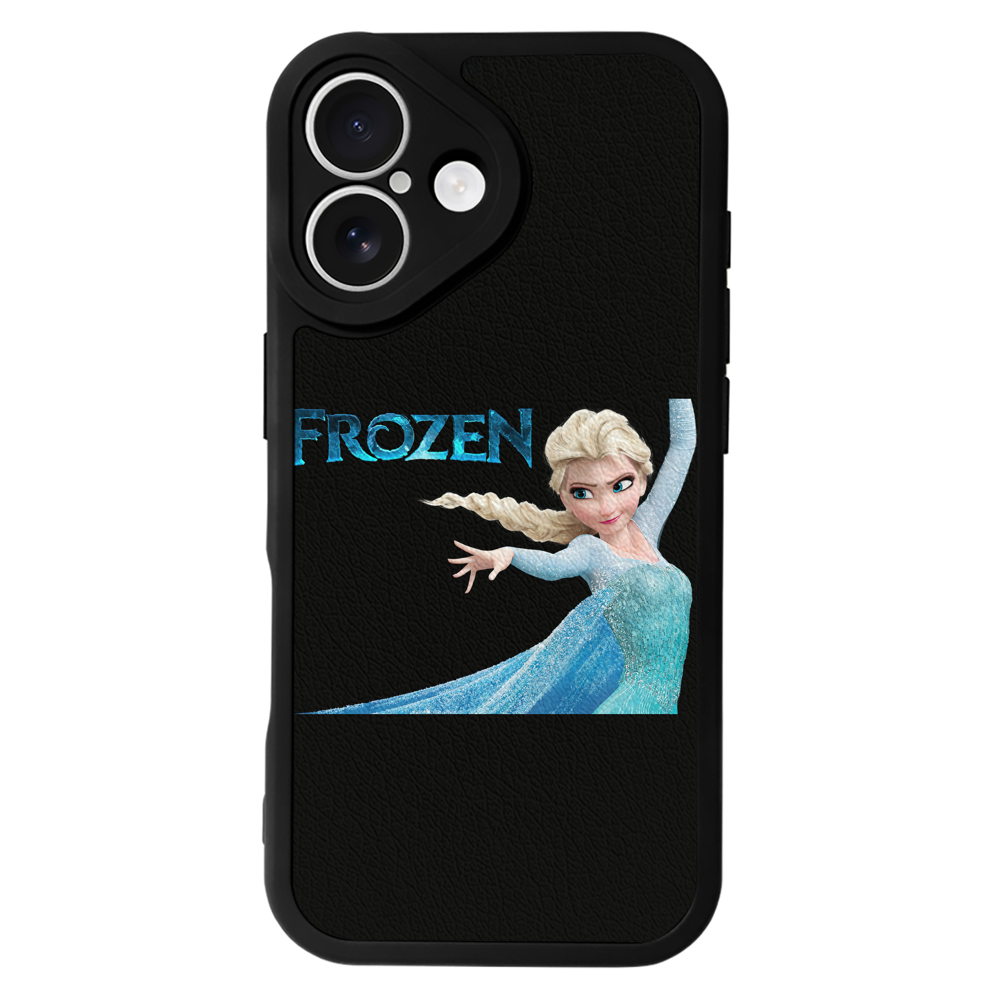 （画像用） アナと雪の女王 アンナ エルサ Frozen Anna Elsa 【iPhone 16シリーズ対応】シリコンスマホケース（レザー調） 材質：シリコン